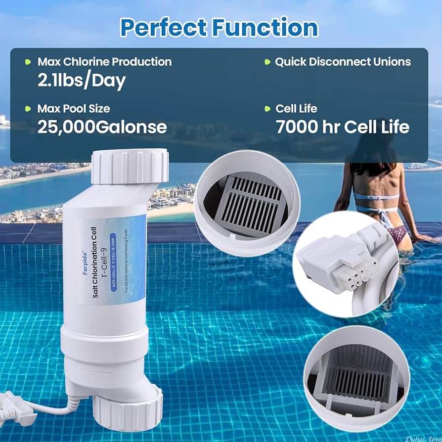 saltページ Amazon.com : Farpida W3T-Cell-9 Salt ChIorination Cell Fits